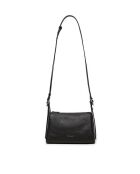 Bishop Mini schoudertas in zwart generfd leer - 22x18x11 cm