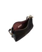 Borsa a tracolla in pelle scamosciata Pelle nera - 30x21x9 cm
