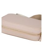 Tebe Mini schoudertas in nude-generfd leer - 21,5x17x6 cm