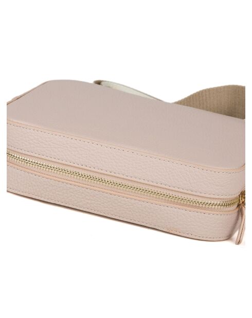 Tebe Mini schoudertas in nude-generfd leer - 21,5x17x6 cm