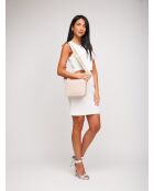 Tebe Mini schoudertas in nude-generfd leer - 21,5x17x6 cm