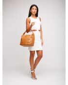 Oliver schoudertas in bruin generfd leer - 30x27x17 cm