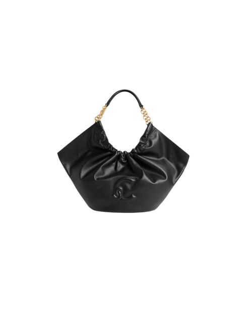 Black Smash Lederhandtasche - 21x27x12 cm