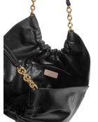Black Smash Lederhandtasche - 21x27x12 cm