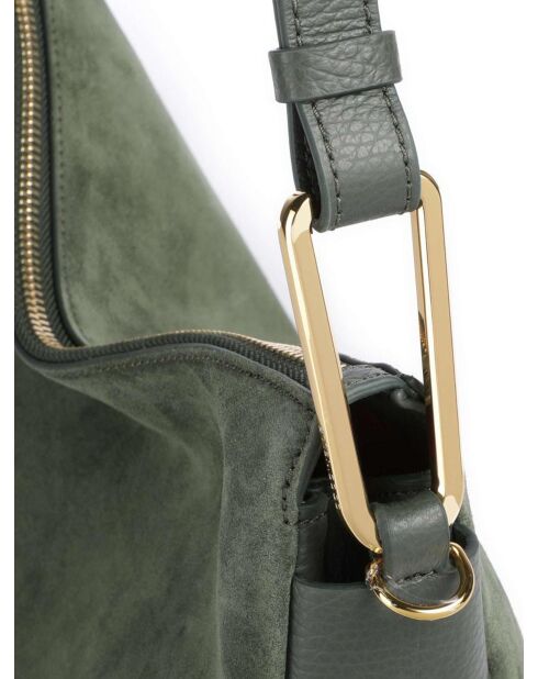 Borsa a tracolla Alga in pelle scamosciata - 36x24x10,5 cm