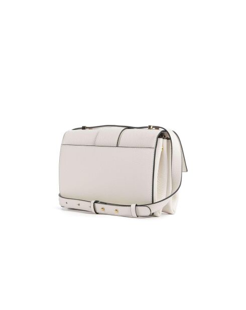 Arlettis schoudertas in parelmoer generfd leer - 23x17x7 cm