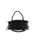 Bolso Lord de piel granulada negra - 26x16x10 cm