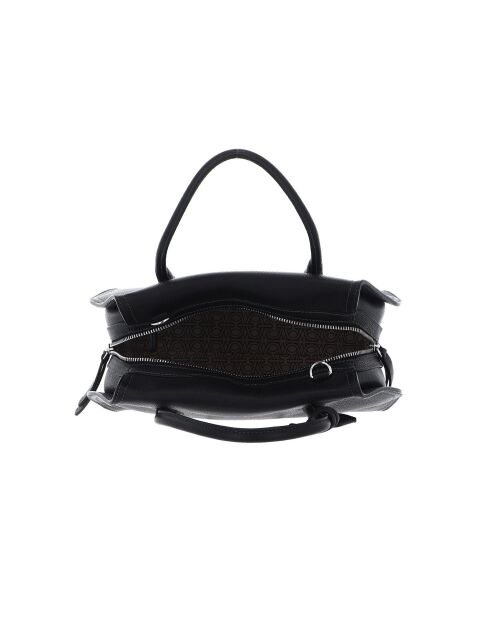 Bolso Lord de piel granulada negra - 26x16x10 cm