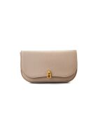 Magie Mini schoudertas in beige generfd leer - 22,5x14x3 cm