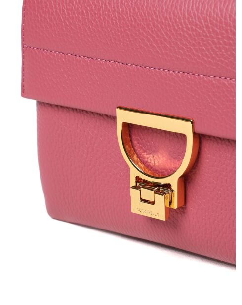 Arlettis Handtasche aus genarbtem Palisanderleder - 21,5x15x2 cm