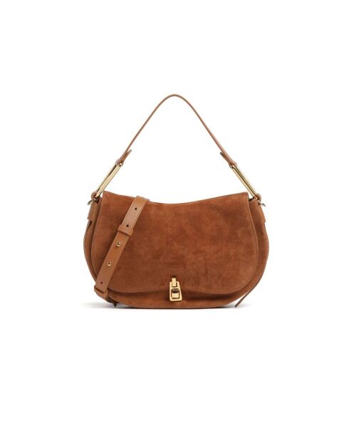 Sac porté épaule en Daim brown - 30.5x18x8 cm