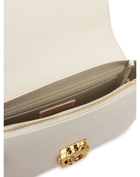 C-Me Lock Schultertasche aus perlgenarbtem Leder - 24x12x5 cm