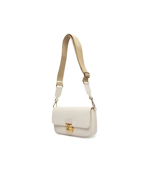 C-Me Lock Schultertasche aus perlgenarbtem Leder - 24x12x5 cm