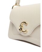 Bolso C-Me de piel granulada con perlas - 29,5x18x9,5 cm