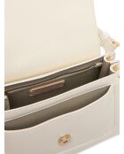 Bolso C-Me de piel granulada con perlas - 29,5x18x9,5 cm