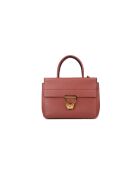 Arlettis Handtasche aus genarbtem Leder in Brandy - 24x19x14 cm