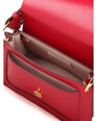 C-Me Handtasche aus glattem Sangria-Kalbsleder - 23,5 x 16 x 9 cm