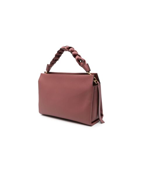 Bohemian Grana Doppelhandtasche aus doppelt genarbtem Brandy-Leder - 33x23x12 cm