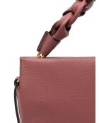 Bohemian Grana Doppelhandtasche aus doppelt genarbtem Brandy-Leder - 33x23x12 cm