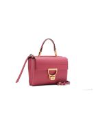 Arlettis Handtasche aus genarbtem Palisanderleder - 19x15x8 cm