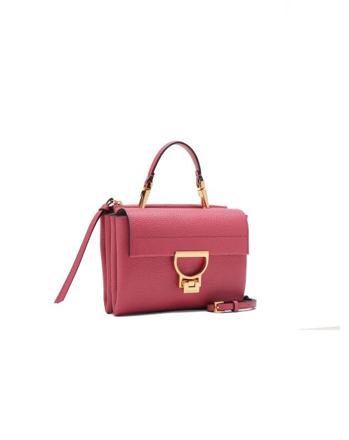 Arlettis Handtasche aus genarbtem Palisanderleder - 19x15x8 cm