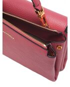 Arlettis Handtasche aus genarbtem Palisanderleder - 19x15x8 cm