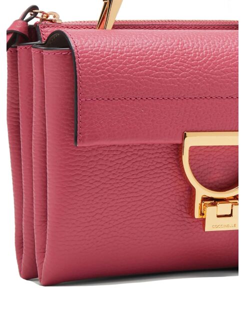 Arlettis Handtasche aus genarbtem Palisanderleder - 19x15x8 cm