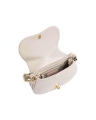 Magie zachte schoudertas van lamsleer met wit generfd lamsleer - 22x14x4 cm