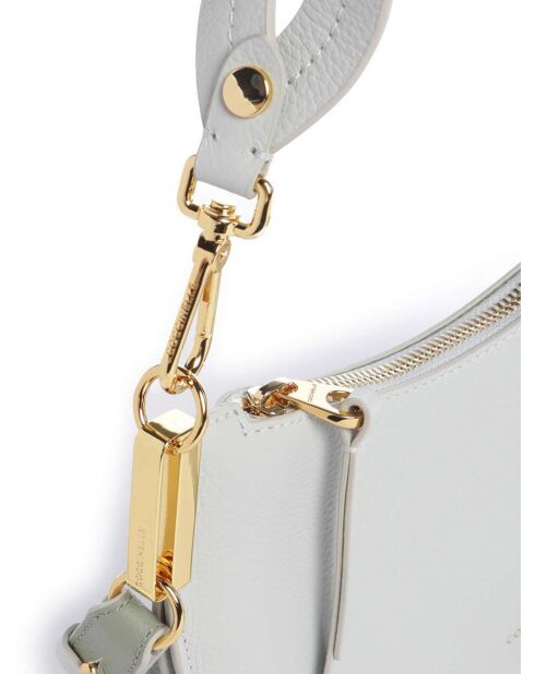 Borsa a tracolla Sunup snow in pelle - 24x16x5 cm