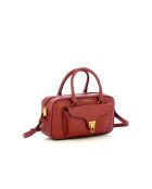 Beat Weiche Handtasche aus genarbtem Leder in Brandy - 26x14x8 cm