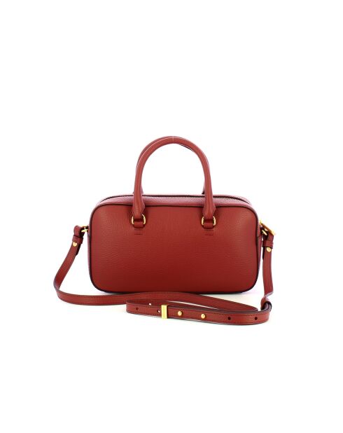 Beat Weiche Handtasche aus genarbtem Leder in Brandy - 26x14x8 cm