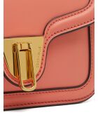 Schoudertas van geraniumkalfsleer - 15x11,5x6 cm