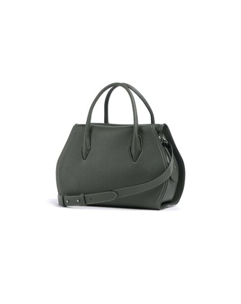 Bolso Lord de piel granulada de alga - 30x20x13 cm