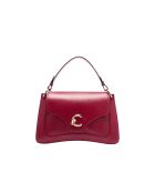 C-Me Handtasche aus glattem Sangria-Kalbsleder - 29,5 x 18 x 9,5 cm