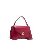 C-Me Handtasche aus glattem Sangria-Kalbsleder - 29,5 x 18 x 9,5 cm