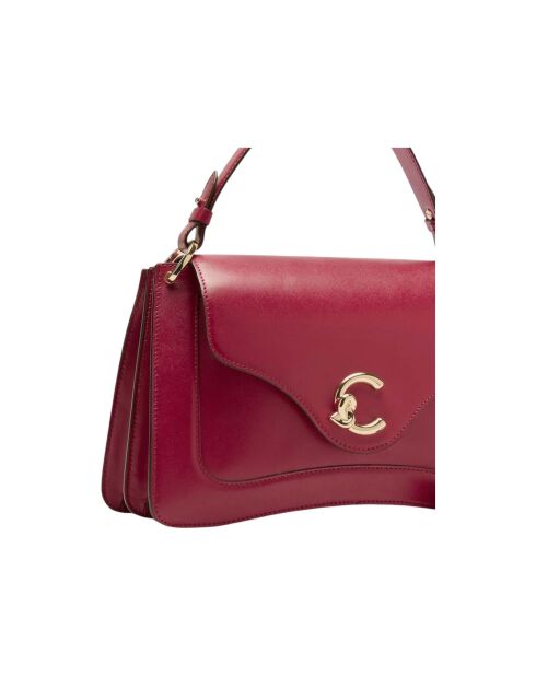C-Me Handtasche aus glattem Sangria-Kalbsleder - 29,5 x 18 x 9,5 cm