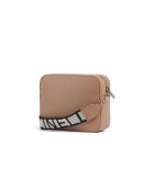 Tebe Mini schoudertas in nude-generfd leer - 21,5x17x6 cm