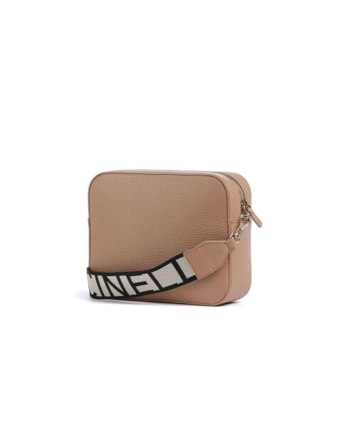 Tebe Mini schoudertas in nude-generfd leer - 21,5x17x6 cm