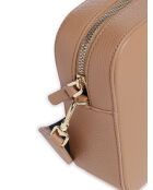 Tebe Mini schoudertas in nude-generfd leer - 21,5x17x6 cm