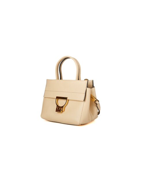 Borsa Arlettis in pelle martellata betulla - 19,5x16x12 cm