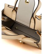 Arlettis Handtasche aus genarbtem Betulla-Leder - 19,5 x 16 x 12 cm