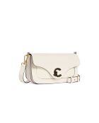 C-Me Calf&Marb schoudertas van glad parelmoer kalfsleer - 26x14,5x7 cm