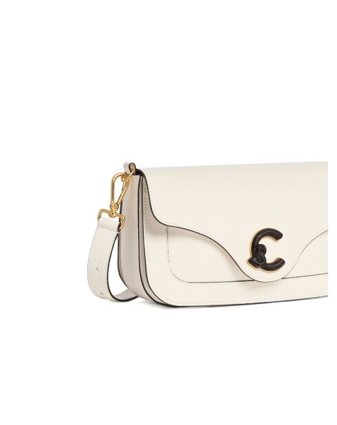 C-Me Calf&Marb Schultertasche aus glattem Perlkalbsleder - 26x14,5x7 cm