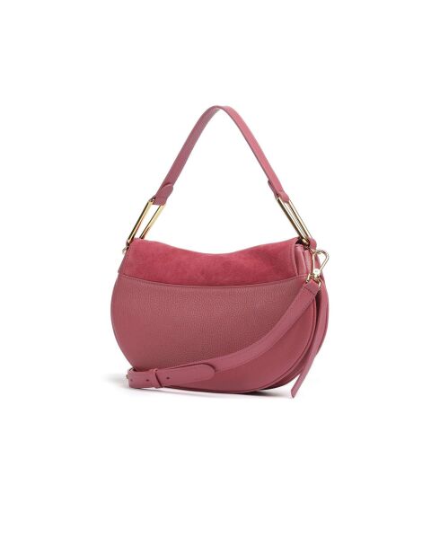 Sac porté épaule en Daim rosewood - 30.5x18x8 cm