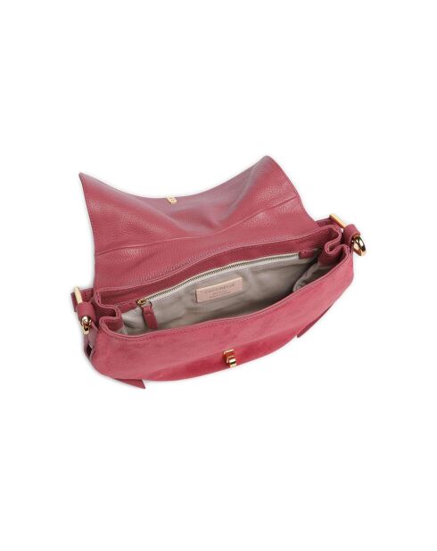 Sac porté épaule en Daim rosewood - 30.5x18x8 cm