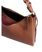 Bohème Grana dubbele schoudertas in dubbel cognackleurig generfd leer - 34x23x11 cm