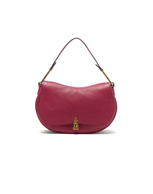 Magie zachte schoudertas in sangria generfd leer - 30,5x18x8 cm