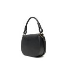 Sac porté épaule Eclyps en cuir grainé noir - 21x16x6 cm