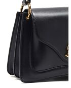 C-Me handtas van glad zwart kalfsleer - 23,5x16x9 cm