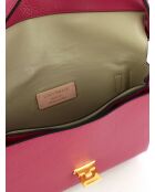 Arlettis Schultertasche aus genarbtem Palisanderleder - 25x18x7 cm